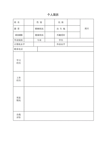 您的工作经历和技能